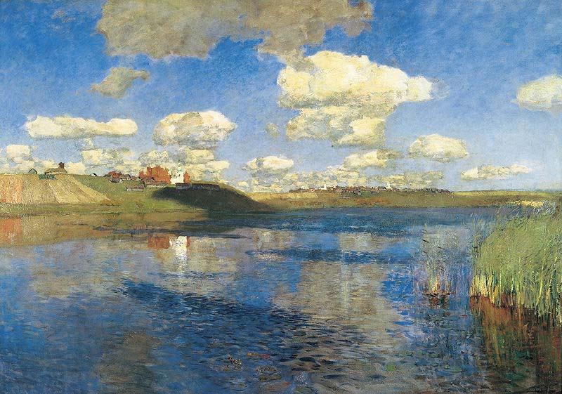 Isaac Levitan Lake. Russia China oil painting art